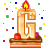 G letter+G Animations Mini+Alphabets birthday celebration candle 