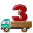 letters animated letter small alphabets truck trucks truckin 3 Animations Mini+Alphabets Truckin number+3 three 