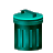 trash garbage can remove delete waste Animations Mini Business  icon icons 