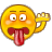   smilies emoticons face faces smilie silly funny tongue tease Animations Mini Smilies  