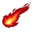   fire fires flame flames asteroid asteroids  094.gif Animations Mini Nature fireball 