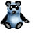   panda bear bears teddy waving hi hello Animations Mini Animals emoticon 