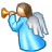   christmas xmas holidays angel angels horn trumpet trumpets music Animations Mini Holidays Christmas  