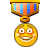   smilie smilies face faces medal award gold Animations Mini Smilies  