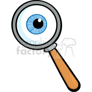 Royalty-Free RF Copyright Safe Magnifying Glass With Eyeball