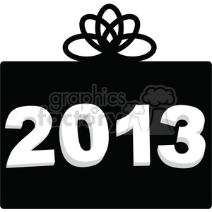 2013 New Year black gift