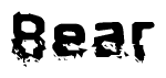 The image contains the word Bear in a stylized font with a static looking effect at the bottom of the words