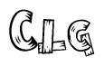 The clipart image shows the name Clg stylized to look like it is constructed out of separate wooden planks or boards, with each letter having wood grain and plank-like details.