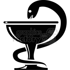 serpent drinking out of a cup