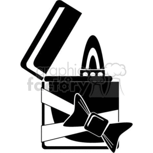 The image is a black and white clipart of an open flip-top lighter with a visible flame. The clipart is designed in a style suitable for vinyl cutting or similar graphic production processes.
