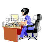 Female computer programmer