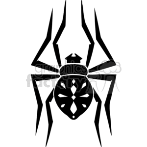 Royalty-free clipart picture of a Spider design.