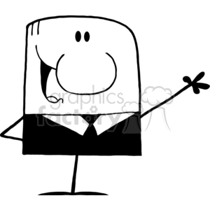 4336-Cartoon-Doodle-Businessman-Waving