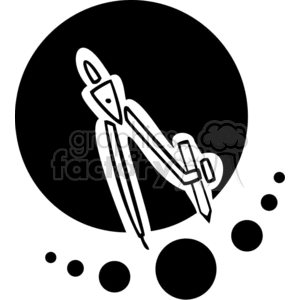 Black and white outline of a protractor 