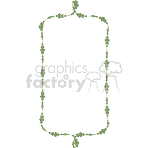 green floral frame swirls boutique design border 12
