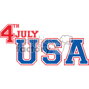 4th of july USA vector icon