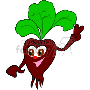 Cartoon turnip