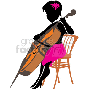 a women in a pink dress playing the cello  
