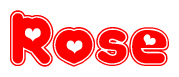 The image displays the word word tag written in a stylized red font with hearts inside the letters.