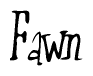 The image is of the word Fawn stylized in a cursive script.