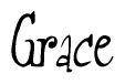 The image is of the word Grace stylized in a cursive script.