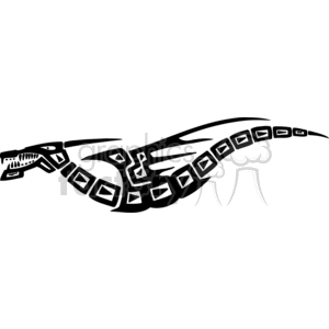 The image displays a stylized black and white vector illustration of a dragon. It appears to be designed in a tribal art style with sharp angles and geometric shapes. This artwork is suitable for use as a tattoo design or for vinyl cutting purposes, such as creating stickers, decals, or signage.