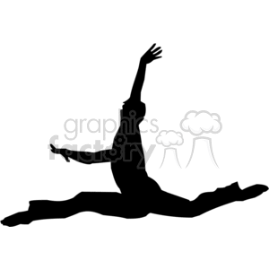 silhouette of a person doing ballet