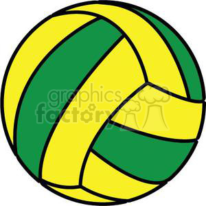 volleyball green yellow