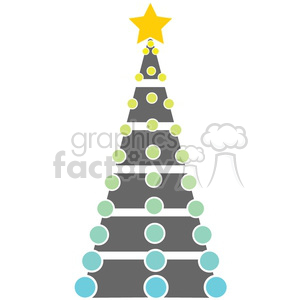 gray Christmas tree design
