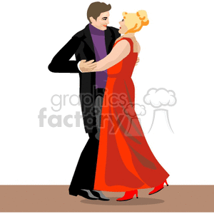 male and female dancing