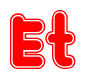 The image displays the word Et written in a stylized red font with hearts inside the letters.