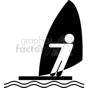 person wind surfing