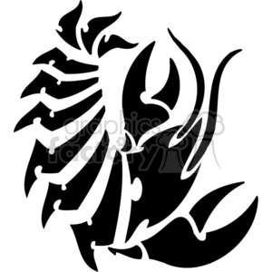 black and white cancer zodiac design