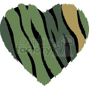 camouflage love heart