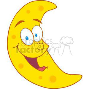 4112-Happy-Moon-Mascot-Cartoon-Character