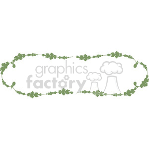 green floral frame swirls boutique design border 5