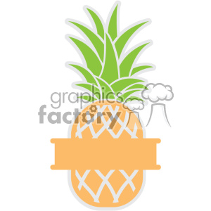 pineapple svg cut file vector