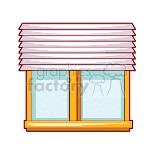 wood window with white shades 