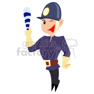 cartoon police officer