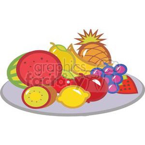 Plate Of Fruits
