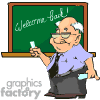 animated school teacher