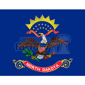vector state Flag of North Dakota