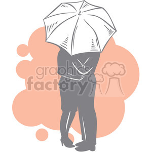 couple sharing an umbrella