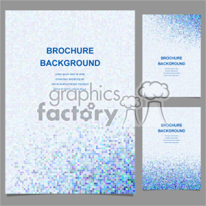 vector letter brochure template set 016