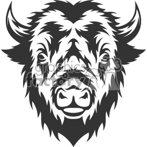 buffalo head vector art