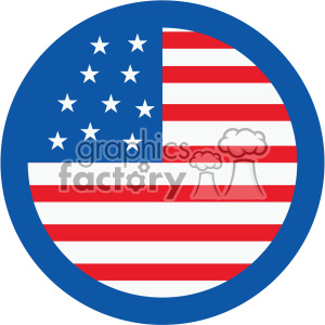 4th of july USA flag vector icon