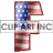 This animated gif is the letter f , with the USA's flag as its background. The flag is waving, but the number remains still