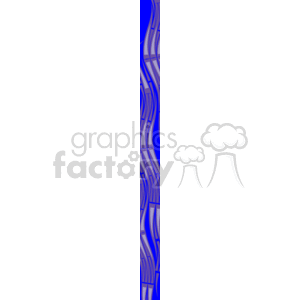 The image is an abstract vertical border or frame design. It has a wavy pattern with different shades of blue and some white highlights, giving it a sense of movement or fluidity. The design is repetitive and could be used as a decorative element in a variety of graphic layouts.