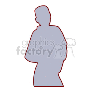 Silhouette of a boy with his hands in his pockets