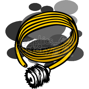 The clipart image contains a chimney sweep's brush with a long flexible rod and a heavy-duty brush at the end, typically used for cleaning soot and creosote from inside chimneys.